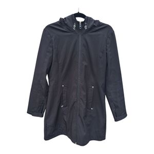 Calvin Klein Rain Resistant Spring Jacket Womens Size Medium Black